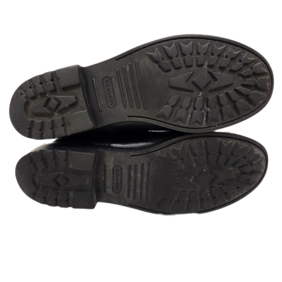 Coach Vinni Monogram Leather Boots, Black, Women's 8 - Picture 4 of 9